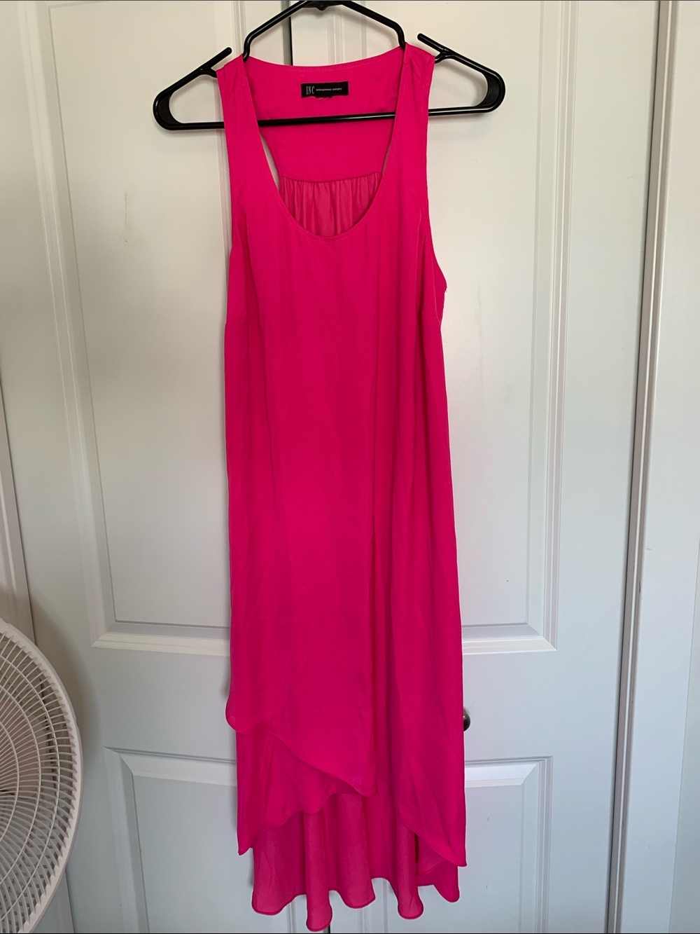 INC International Concepts Hot Pink High-Low Sleeveless Dress
